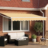 Tettuccio Elettrico Retrattile Giallo e Bianco 3 x 2 m