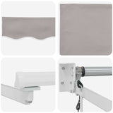 Tettuccio Elettrico Retrattile Grigio chiaro 3,5 x 2 m