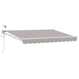 Tettuccio Elettrico Retrattile Grigio chiaro 3,5 x 2 m