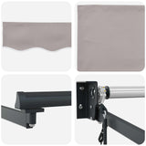 Tettuccio Elettrico Retrattile Grigio chiaro 2,5 x 2 m