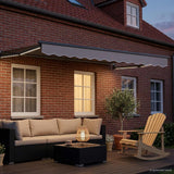 Tettuccio Elettrico Retrattile Grigio chiaro 2,5 x 2 m
