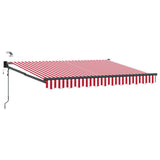 Tettuccio Elettrico Retrattile Rosso e bianco 3 x 2,5 m