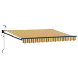 Tettuccio Elettrico Retrattile Giallo e Grigio 3 x 2,5 m
