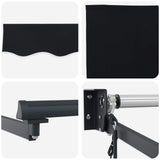 Tettuccio Elettrico Retrattile Nero 3 x 2,5 m