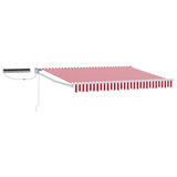 Tettuccio Elettrico Retrattile Rosso e bianco 3 x 2,5 m