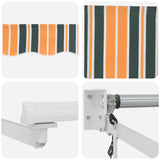 Tettuccio Elettrico Retrattile Verde, Giallo, Bianco 5 x 3 m
