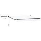 Tettuccio Elettrico Retrattile Bianco e Antracite 2,5 x 2 m