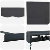 Tenda Retrattile Antracite e Grigio 400  300 cm