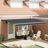 Tenda Retrattile Antracite e Grigio 400  300 cm