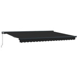 Tenda retrattile Antracite e Grigio 400  300 cm