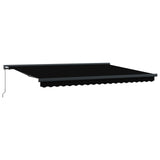 Tenda Retrattile Nero 4  3 m Tela e Alluminio
