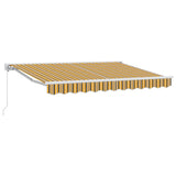 Tenda retrattile manuale Giallo, Grigio e Bianco 3,5 x 2,5 m