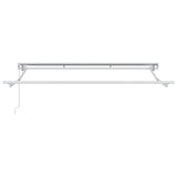 Tenda retrattile manuale Giallo, Grigio e Bianco 3,5 x 2,5 m