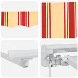 Tenda retrattile manuale Giallo e Arancione 5 x 3 m