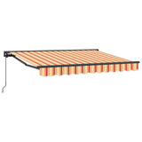 Tenda retrattile manuale Giallo, Arancione e Bianco 3,5 x 2 m