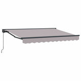 Tenda retrattile manuale Grigio Chiaro 3,5 x 2 m