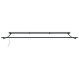 Tenda retrattile manuale Verde e Giallo 4,5  3,5 m