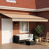 Tenda retrattile manuale Arancione, Grigio, Blu, Bianco