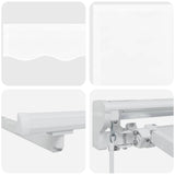 Cornice per Tenda Manuale con LED Bianco 2,5 x 2 m