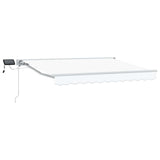 Cornice per Tenda Manuale con LED Bianco 3,5 x 2 m