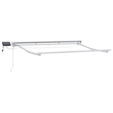 Cornice per Tenda Manuale con LED Crema e Bianco 3 x 2,5 m