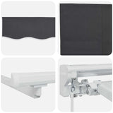 Cornice per Tenda Manuale con LED 3,5 x 2,5 m