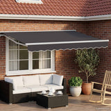 Cornice per Tenda Manuale con LED 3,5 x 2,5 m