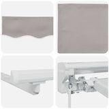 Cornice per Tenda Manuale con LED 4,5  3,5 m