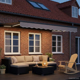 Cornice per Tenda Manuale con LED 2,5 x 2 m