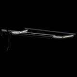 Cornice per Tenda Manuale con LED Verde e Bianco 2,5 x 2 m