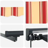 Cornice per Tenda Manuale con LED 3 x 2,5 m