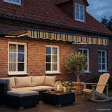 Cornice per Tenda Manuale con LED 3,5 x 2,5 m