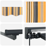 Cornice per Tenda Manuale con LED 4,5  3 m