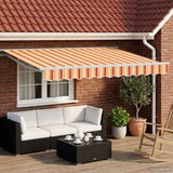 Tettuccio Elettrico Retrattile Giallo e Arancione 3 x 2,5 m