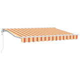 Tettuccio Elettrico Retrattile Giallo e Arancione 3 x 2,5 m