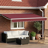 Tettuccio Elettrico Retrattile Borgogna 3,5 x 2,5 m