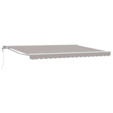 Tettuccio Elettrico Retrattile Grigio Chiaro 5 x 3 m