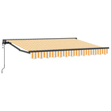Tettuccio Elettrico Retrattile Giallo e Bianco 2,5 x 2 m