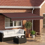 Tettuccio Elettrico Retrattile Marrone 3 x 2 m