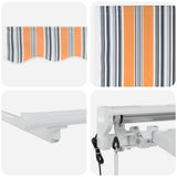 Tettuccio Elettrico Retrattile Blu, Arancione, Bianco 5  3,5 m