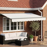 Tettuccio Elettrico Retrattile Bianco e Antracite 2,5 x 2 m