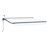 Tettuccio Elettrico Retrattile Bianco e Antracite 2,5 x 2 m