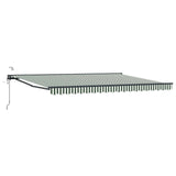 Tettuccio Elettrico Retrattile Verde, Bianco, Antracite 4  3 m