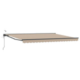 Tettuccio Elettrico Retrattile Beige e Antracite 5  3,5 m