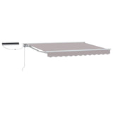 Tettuccio Elettrico Retrattile Grigio chiaro e bianco 3,5 x 2 m