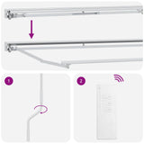 Tettuccio Elettrico Retrattile Crema e Bianco 4  3,5 m