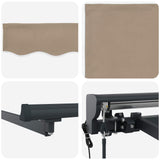 Tettuccio Elettrico Retrattile Beige e Antracite 4,5  3 m
