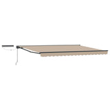 Tettuccio Elettrico Retrattile Beige e Antracite 4,5  3 m