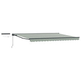 Tettuccio Elettrico Retrattile Verde, Bianco, Antracite 5 x 3 m