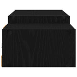 Mobile TV da Parete A parete Rovere Nero 140 x 28 x 21 cm